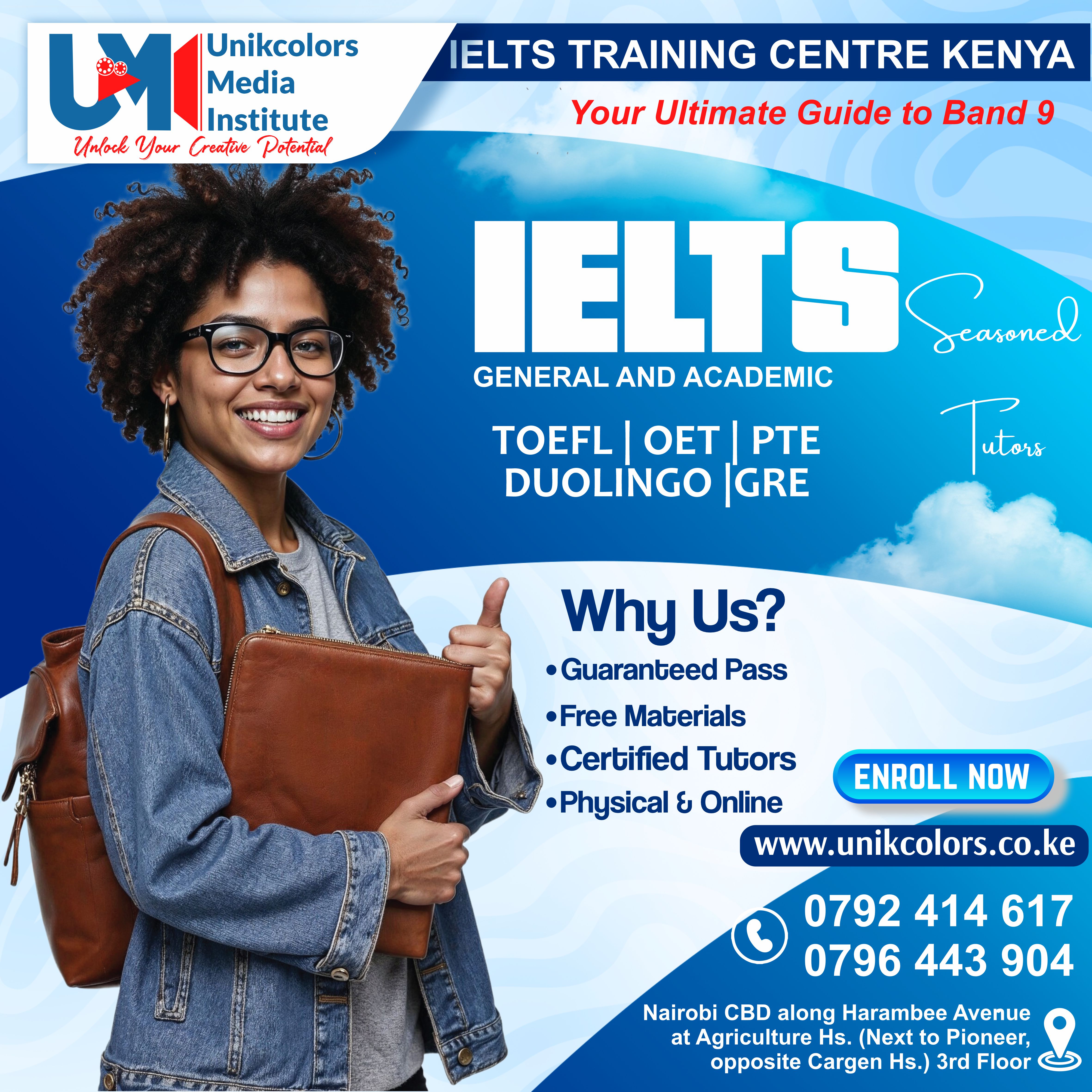 IELTS TRAINING CENTRE KENYA - IELTS PREPARATION | OET | TOEFL | PTE | GRE | DUOLINGO